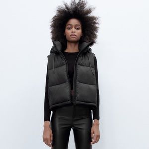 ZARA WATER REPELLENT PUFFER VEST